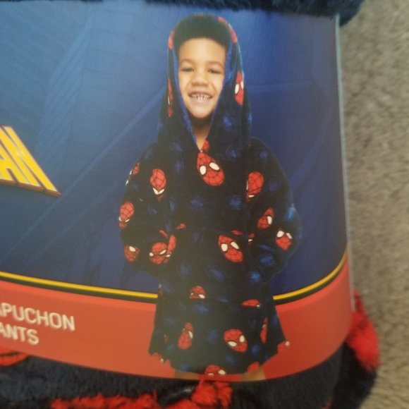 Marvel Spider-man Children's Hooded Loungee - Picture 3 of 5